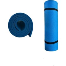 10MM Mavi Pilates Matı, Yoga ve Spor Minderi, Kalın