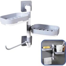 Çoklu Sabun Tutucu Fonksiyonel Banyo Sabunluk BX40