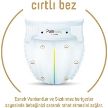 Organik Pamuklu Cırtlı Bez 3'lü Paket 4 Numara Maxi 156 Adet