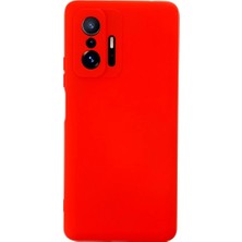 Eseno Select Xiaomi Mi 11T Pro Kılıf Nano Içi Kadife Silikon - Kırmızı