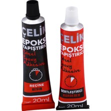 Güçlü Epoksi Yapıştırıcı Metal Plastik Seramik Cam Çelik Yapıştırıcı 20 + 20 gr Hızl�