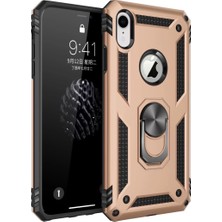 Eseno Select Apple iPhone Xr Kılıf Sofya Yüzüklü Silikon Kapak - Gold