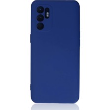 Eseno Select Oppo Reno 6 Kılıf Nano Içi Kadife Silikon - Mavi