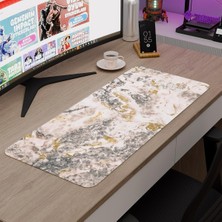 Traverten Oyuncu Gaming Mouse Pad Kauçuk Kaymaz Taban Mousepad (V5, 70X30 Xl)