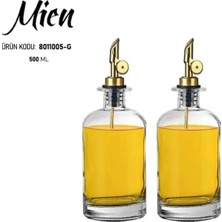 2'li Cam Yağdanlık Seti Yağlık Sirkelik 500 ml