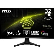 Mag 32C6X 31.5'' 1ms 250Hz Va Curved Adaptive-Sync Full Hd Gaming (Oyuncu) Monitör