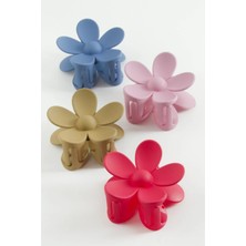 Çiçek Renkli Mandal Toka 7 cm