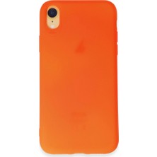 The Gencoo Iphone Xr Kılıf First Silikon - Parlak Turuncu