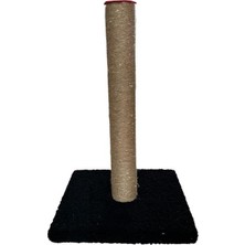 Glipet Jüt Halatlı Kedi Tırmalama Ünitesi Papatya 70 cm Siyah