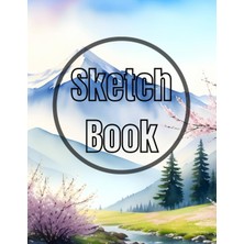 Kazan Hobi Sketch Book: Premium Watercolor Spring In Mountain Design Cover Page Sketchbook Blank Paper Pad 8.5" x 11" - Sketchbook 120 Pages Blank Paper Book For ... Unlined Journal Soft Cover Sketchbooks