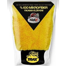 Oto Araba Yıkama Kurutma Eldiveni Mikrofiber Araç Yıkama Silme Eldiveni Araba Yıkama Bezi (Sarı