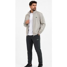 Lacoste  Büyük Beden  Gri Eşofman  Takımı