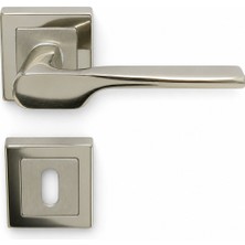 Ala 2019 Nikel Inox Kare Rozet Kapı Kolu (Oda) (1 TAKIM)