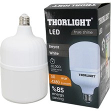 MiraLive Thorlıght 50W E27 Torch T-Shape Beyaz LED Ampul T-50B BX40