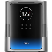 DREO Humidifier 717S Akıllı Nemlendirici, 8l Su Tankı, 80 Saat Çalışma, Sıcak/soğuk Buhar, App & Ses Kontrollü