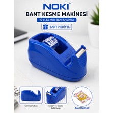 Noki Bant Kesme Makinesi Mavi | 12 x 33 ve 19 x 33 mm Bant Uyumlu + Bant Hediyeli