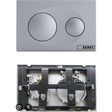 Belirtilmemiş Rbyeshop Eca Serel P40-0180 P40 Gömme Rezervuar Mat Krom Rezervuar Paneli 788459