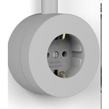 Eco Lounge 1 Adet Ovivo Xone Gri Topraklı Priz Sıva Üstü