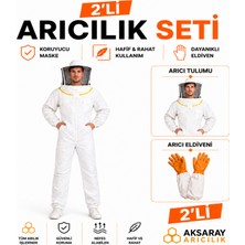 Aksaray Arıcılık Arıcı Tulum ve Arıcı Eldiveni 2'li Arıcılık Seti Profesyonel Koruyucu Arıcılık Kıyafeti