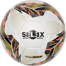 Selex Pro Gold 5 No Futbol Topu, Beyaz-Sarı