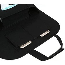 2 Adet Araç Koltuk Arkası Tablet Eşya Gazete Tutucu Düzenleyici Araba Oto Bebek Çocuk Keçe Org