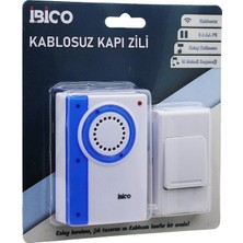 MiraLive Wireles Kablosuz Kapı Zili Pilli 16 Farklı Melodi 50MT Çekim Alanı Pil = 2AA - Düğme = 23A Bx4