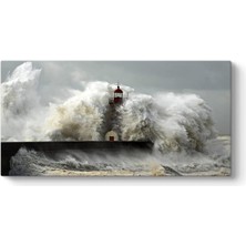 Fırtına ve Deniz Feneri Tablosu 120 x 60