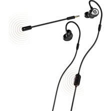 Tusq - Kulak Içi Mobil Oyun Kulaklığı - Çıkarılabilir Kollu Çift Mikrofon - Ergonomik Süsp