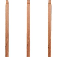 Gürgen Ahşap Vidalı Fırça Faraş Çeksil Süpürge Sap Sapı - 120 Cm. - 3 Adet
