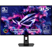 Rog Strıx XG32UCWMG 31.5 OLED Gamıng Dual Mode 3840X2160 0.03MS 4K -240Hz/ FHD-480Hz 1300CD Dp HDMI