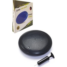 Gymo Pompalı Denge Yastığı Balance Disk Denge Pedi 33CM Siyah