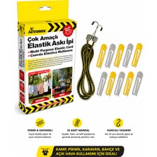 Automix Kamp / Piknik Için Askılı Esnek Gergi Lastiği