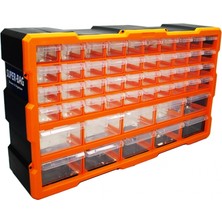 Hace Bazaar 50Lİ Mega 10BYK+40KÇK Monoblok Drawer Çekmece Seti 62X15.7X36CM Herhangi Bir Renk Gönderilir (4887)