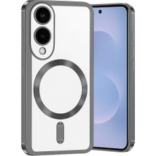 The Gencoo Samsung Galaxy S25 Edge Kross Magneticsafe Kapak - Titan Gri