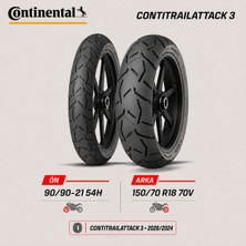 Continental Contisportattack 2 120/70 ZR17 58W - 190/55 ZR17 75W Ön Arka Motosiklet Lastik Takımı 2025/2024
