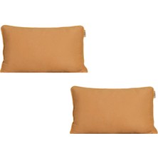 Goccia Home 2'li Kırlent Kılıfı Biyeli Dekoratif Bohem Soft Koltuk Sırt Hediyelik Punch Yapılabilir Pembe