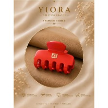 Yiora Premium Seri Ithal Kemik Asetat Iz Yapmaz Kaydırmaz Mandal Toka 6cm