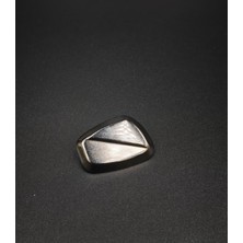 Nesgo Moda Antrasit Gümüş Geometrik Formlu Ceket ve Palto Düğmesi - 3.8 cm (4 Adet) 60 Boy