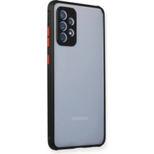The Gencoo Newface Samsung Galaxy A72 Kılıf Miami Şeffaf Silikon - Siyah