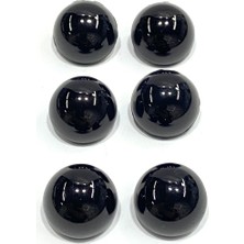 Nesgo Moda Inci Düğme / Orta Boy Düğme / 6 Lı Set / 1,5 cm / Siyah