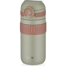 450ML Rahat Içim Çift Yalıtımlı Paslanmaz Çelik Termos Matara Yeşil
