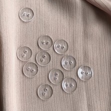 Nesgo Moda Şeffaf Düğme 24 Boy - 1.52 cm 50 Adet ( Nevresim Düğmesi - Cam Düğme )