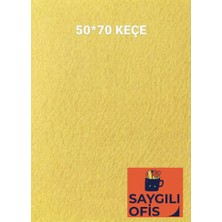 Mikro Saygılıofis Sarı Keçe 50 x 70 cm 2 0 mm 1 Adet Renkli Hobi Keçesi Elişi Keçesi