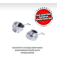 Belirtilmemiş Spiral Duş Adaptörü Batarya Dönüştürücü Duş Hortum Bağlantısı 3/4 X1/2 ** 2 Adet