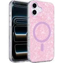 Morado Se siente Perfecto Onegif Apple Iphone 16 Mila Dalgalı Magsafe Kapak - Lila