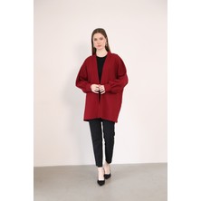 Foremia Cep Detay Atlas Hırka-Bordo -