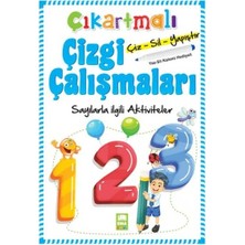 Elivora Çıkartmalı Çizgi Çalışmaları Sayılarla Ilgili Aktiviteler