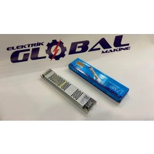 Lampist 12V 10A Ultra Slim LED Trafosu – 120W Yüksek Güçlü Ince Kasa Şerit LED ve Güvenlik Kamerası Adaptörü