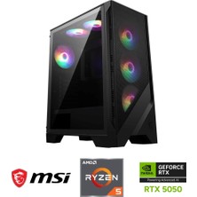 MSI Gzone Eco Amd Ryzen 5 5600 / Nvidia Rtx 5050 8gb / 16GB Ddr4 / 500GB M.2 SSD / Gaming Masaüstü Bilgisayar