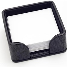 Turgut Office Felix Deri Notluk Siyah 10X10CM